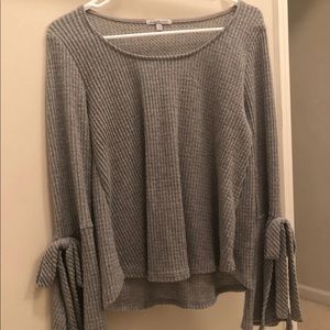 Grey Knit Top